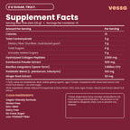 Vessa supplement facts with collagen