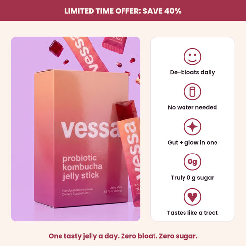 Vessa limited time offer with benefit icons